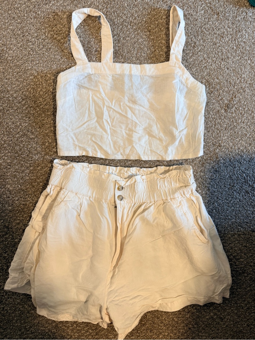 Off white Matching Set